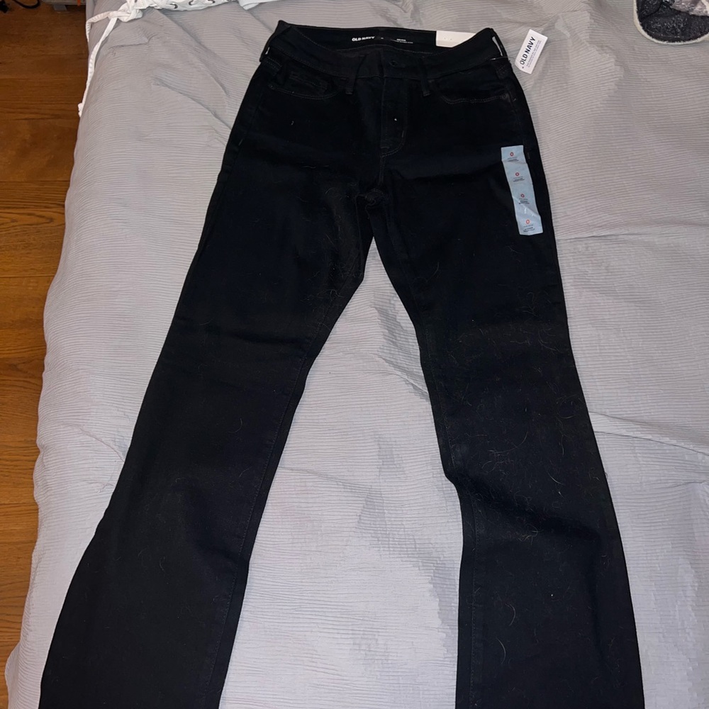 Black flare jeans. Never worn